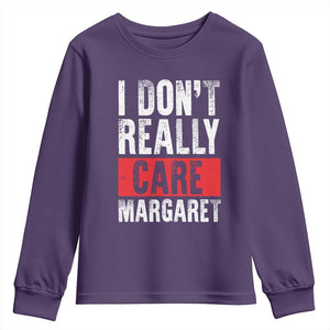 I Don't Really Care Margaret Vice President Jd Vance Meme Youth Sweatshirt TS10 Purple Print Your Wear