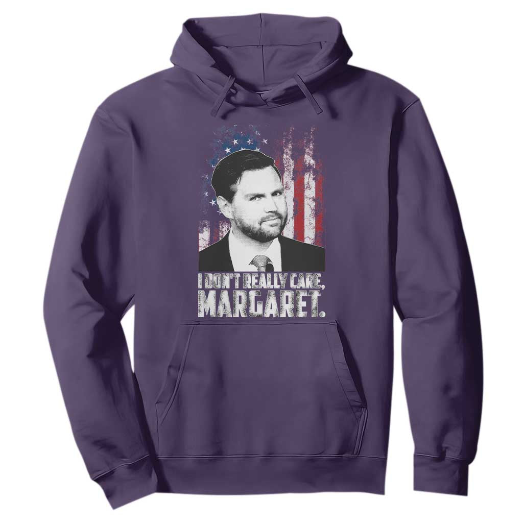 I Don't Really Care Margaret Jd Vance Hoodie Vice President American Flag TS10 Purple Print Your Wear
