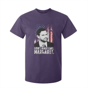 I Don't Really Care Margaret Jd Vance T Shirt For Kid Vice President American Flag TS10 Purple Print Your Wear