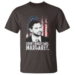 I Don't Really Care Margaret Jd Vance T Shirt Vice President American Flag TS10 Dark Chocolate Print Your Wear