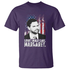 I Don't Really Care Margaret Jd Vance T Shirt Vice President American Flag TS10 Purple Print Your Wear