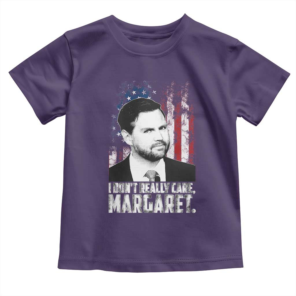 I Don't Really Care Margaret Jd Vance Toddler T Shirt Vice President American Flag TS10 Purple Print Your Wear