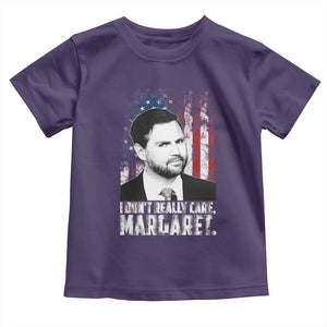 I Don't Really Care Margaret Jd Vance Toddler T Shirt Vice President American Flag TS10 Purple Print Your Wear