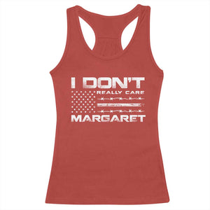 I Don't Really Care Margaret VP Jd Vance Racerback Tank Top American Flag TS10 Red Print Your Wear