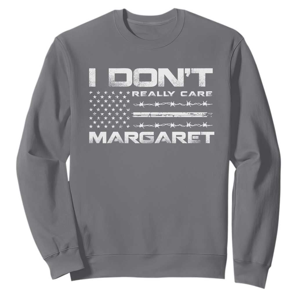 I Don't Really Care Margaret VP Jd Vance Sweatshirt American Flag TS10 Charcoal Print Your Wear