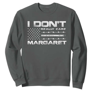 I Don't Really Care Margaret VP Jd Vance Sweatshirt American Flag TS10 Dark Heather Print Your Wear