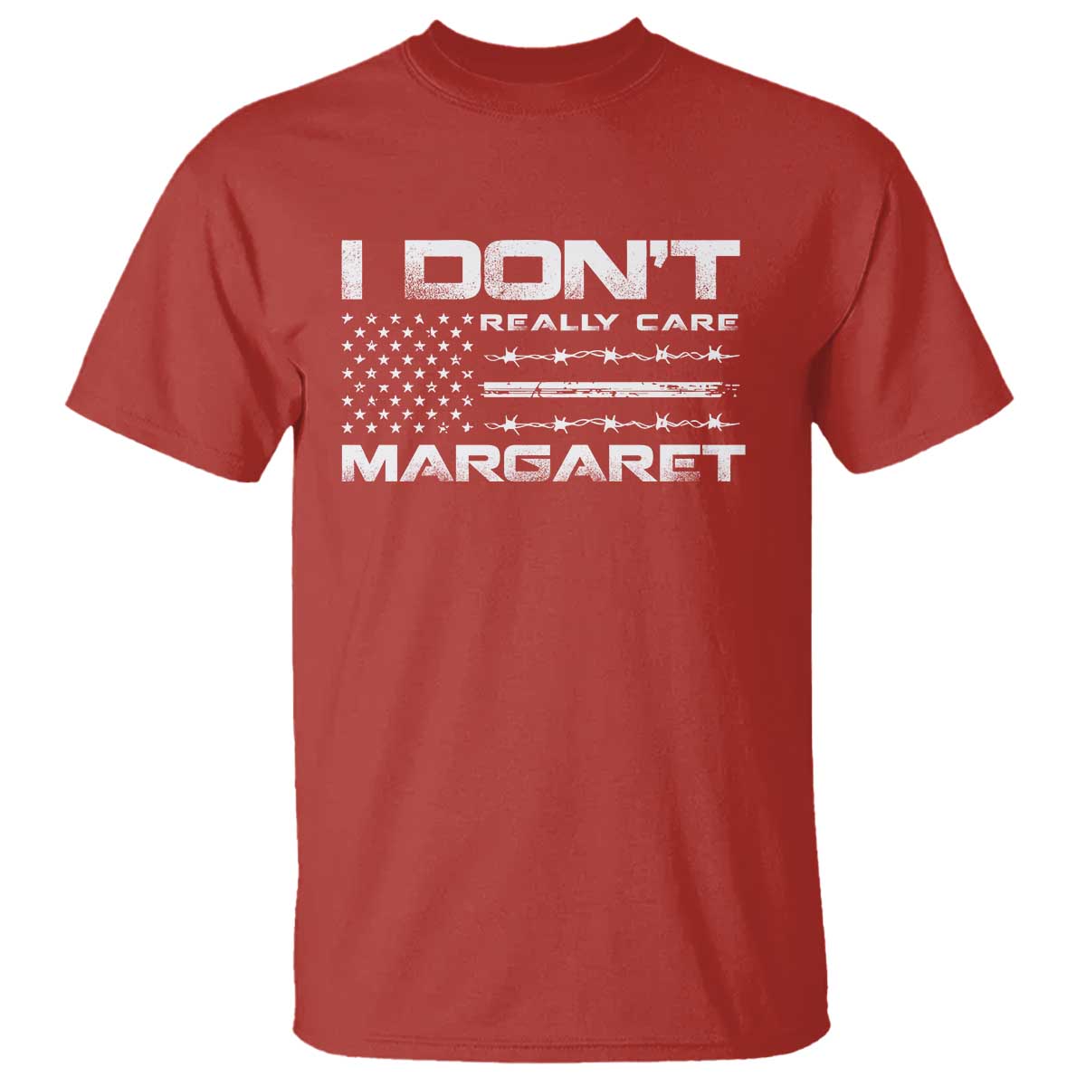 I Don't Really Care Margaret VP Jd Vance T Shirt American Flag TS10 Red Print Your Wear