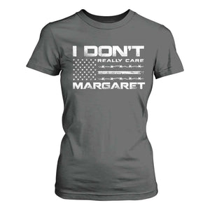 I Don't Really Care Margaret VP Jd Vance T Shirt For Women American Flag TS10 Dark Heather Print Your Wear