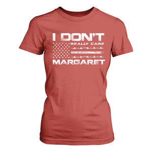 I Don't Really Care Margaret VP Jd Vance T Shirt For Women American Flag TS10 Red Print Your Wear