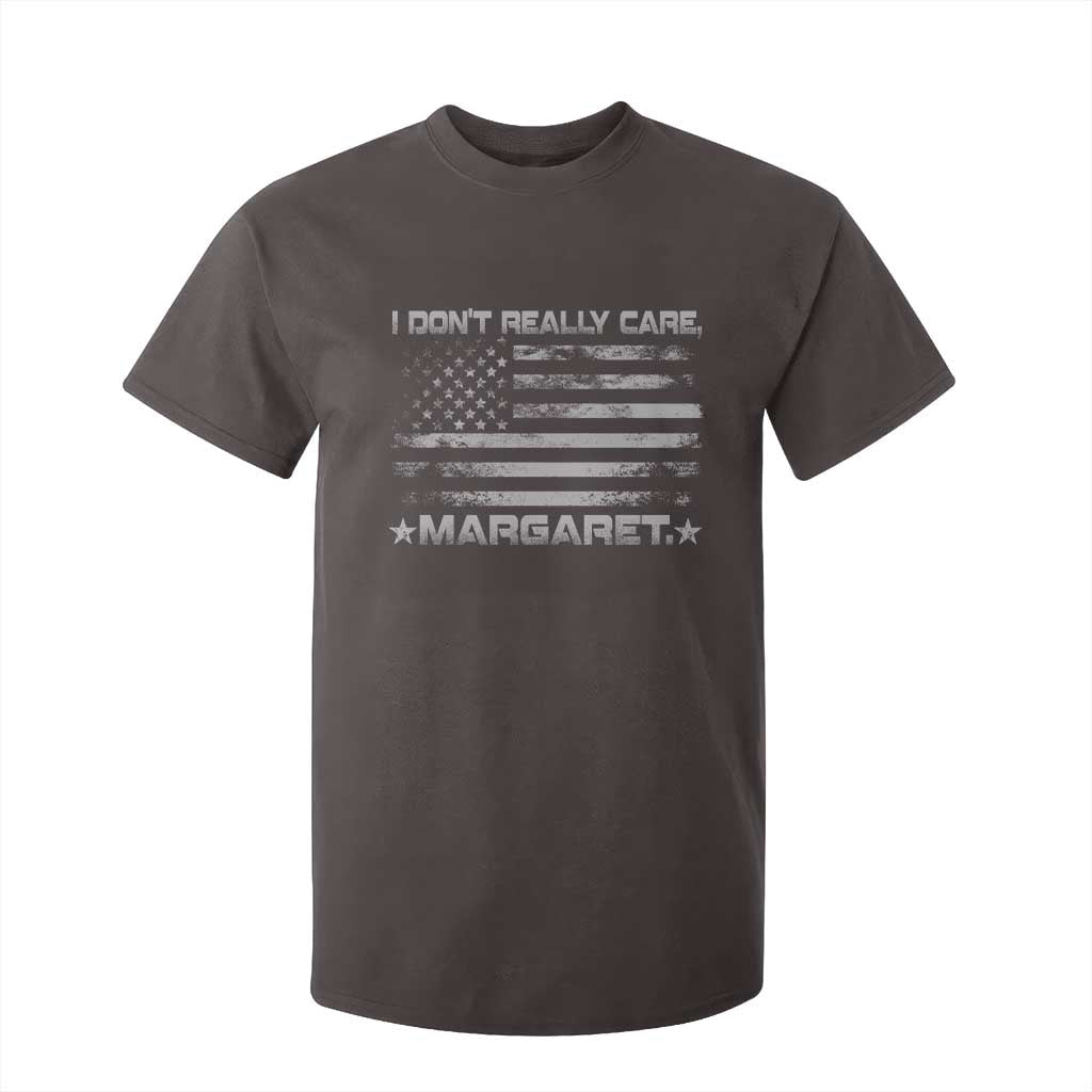 I Don't Really Care Margaret Jd Vance T Shirt For Kid VP USA Flag TS10 Dark Chocolate Print Your Wear