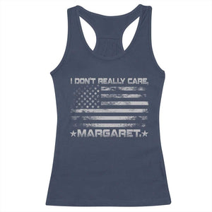 I Don't Really Care Margaret Jd Vance Racerback Tank Top VP USA Flag TS10 Navy Print Your Wear