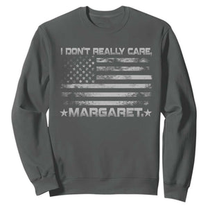 I Don't Really Care Margaret Jd Vance Sweatshirt VP USA Flag TS10 Dark Heather Print Your Wear