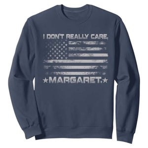 I Don't Really Care Margaret Jd Vance Sweatshirt VP USA Flag TS10 Navy Print Your Wear