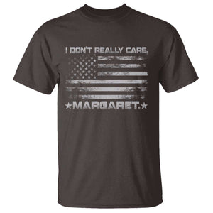 I Don't Really Care Margaret Jd Vance T Shirt VP USA Flag TS10 Dark Chocolate Print Your Wear