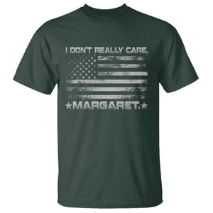 I Don't Really Care Margaret Jd Vance T Shirt VP USA Flag TS10 Dark Forest Green Print Your Wear
