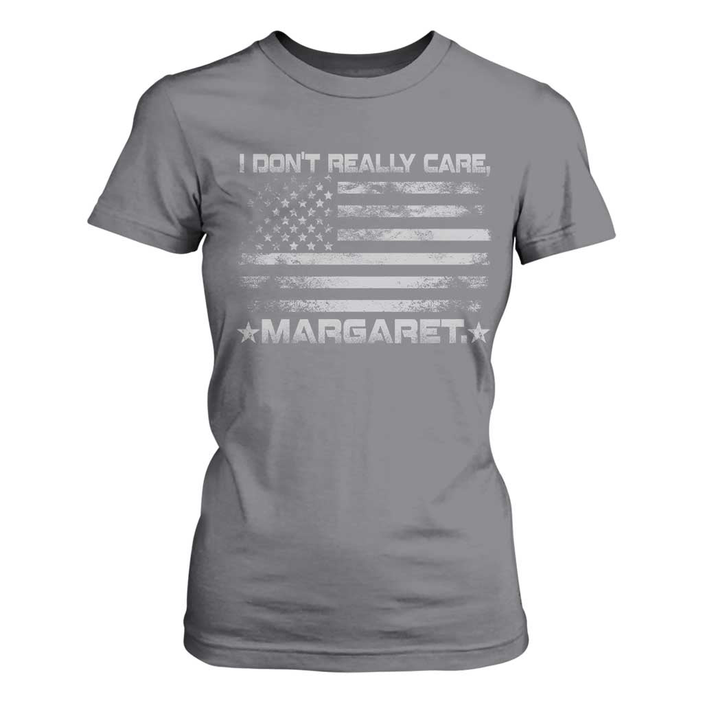 I Don't Really Care Margaret Jd Vance T Shirt For Women VP USA Flag TS10 Charcoal Print Your Wear