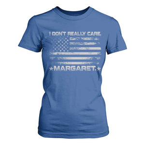 I Don't Really Care Margaret Jd Vance T Shirt For Women VP USA Flag TS10 Royal Blue Print Your Wear