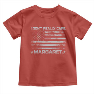 I Don't Really Care Margaret Jd Vance Toddler T Shirt VP USA Flag TS10 Red Print Your Wear