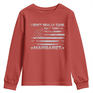 I Don't Really Care Margaret Jd Vance Youth Sweatshirt VP USA Flag TS10 Red Print Your Wear