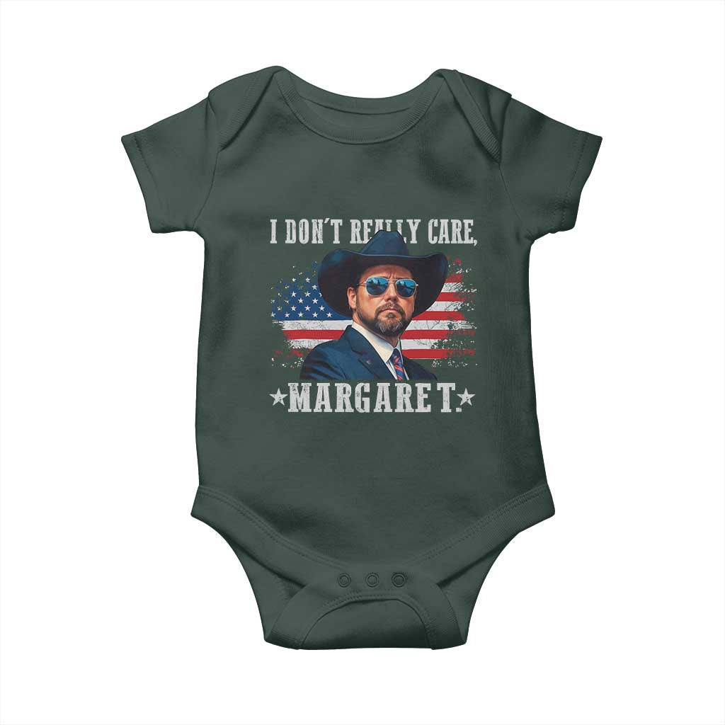 I Don't Really Care Margaret Vice President Jd Vance Cowboy Baby Onesie TS10 Print Your Wear