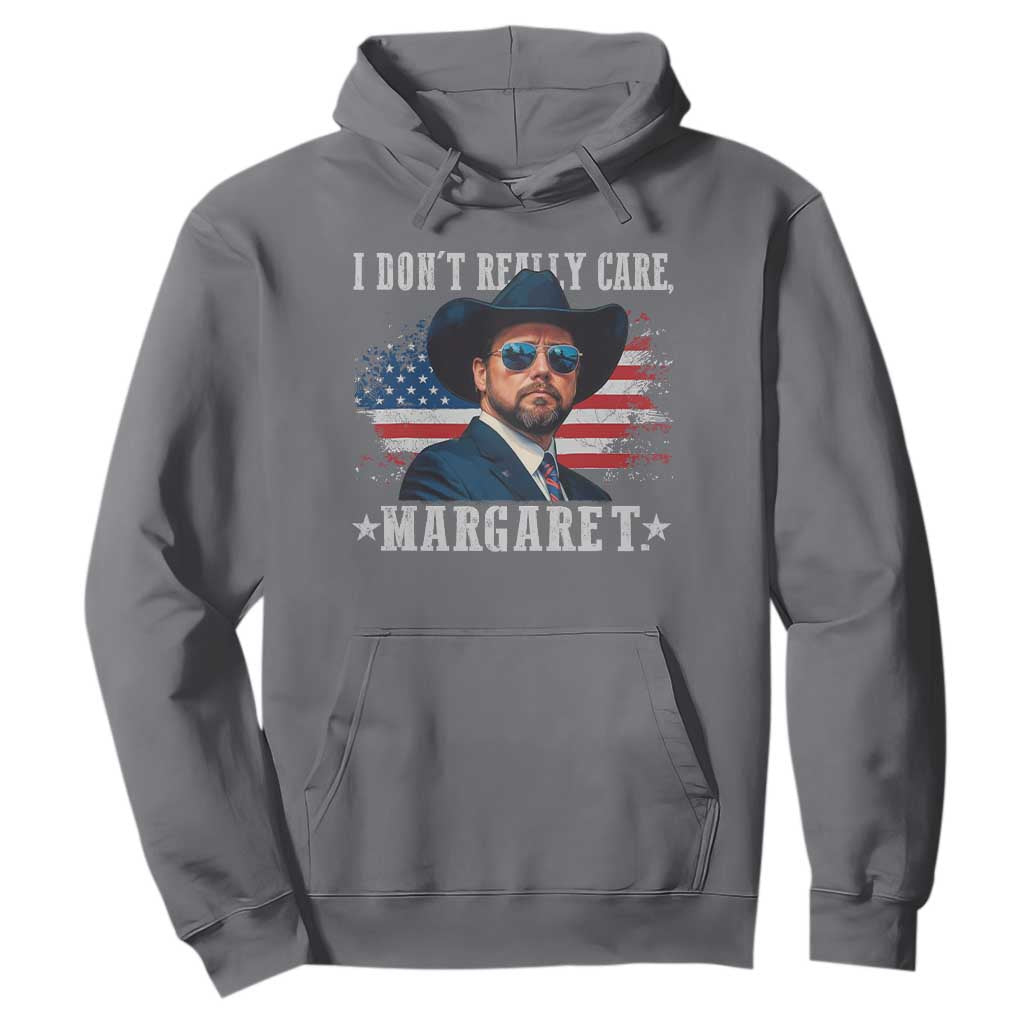 I Don't Really Care Margaret Vice President Jd Vance Cowboy Hoodie TS10 Charcoal Print Your Wear