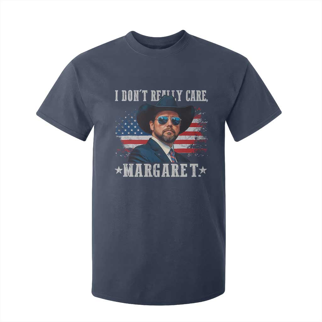 I Don't Really Care Margaret Vice President Jd Vance Cowboy T Shirt For Kid TS10 Navy Print Your Wear