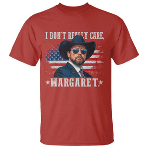 I Don't Really Care Margaret Vice President Jd Vance Cowboy T Shirt TS10 Red Print Your Wear