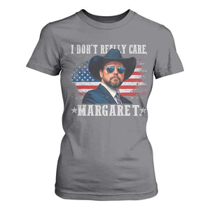 I Don't Really Care Margaret Vice President Jd Vance Cowboy T Shirt For Women TS10 Charcoal Print Your Wear