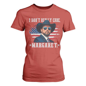 I Don't Really Care Margaret Vice President Jd Vance Cowboy T Shirt For Women TS10 Red Print Your Wear