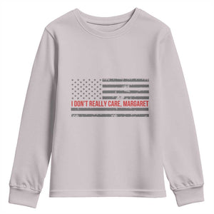 I Don't Really Care Margaret Jd Vance Meme Youth Sweatshirt TS10 Ice Gray Print Your Wear