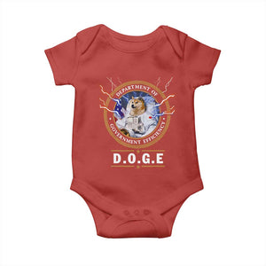 DOGE Department of Government Efficiency Baby Onesie Crypto Meme TS10 Red Print Your Wear