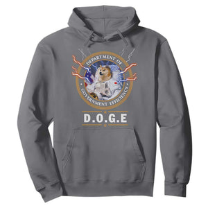 DOGE Department of Government Efficiency Hoodie Crypto Meme TS10 Charcoal Print Your Wear