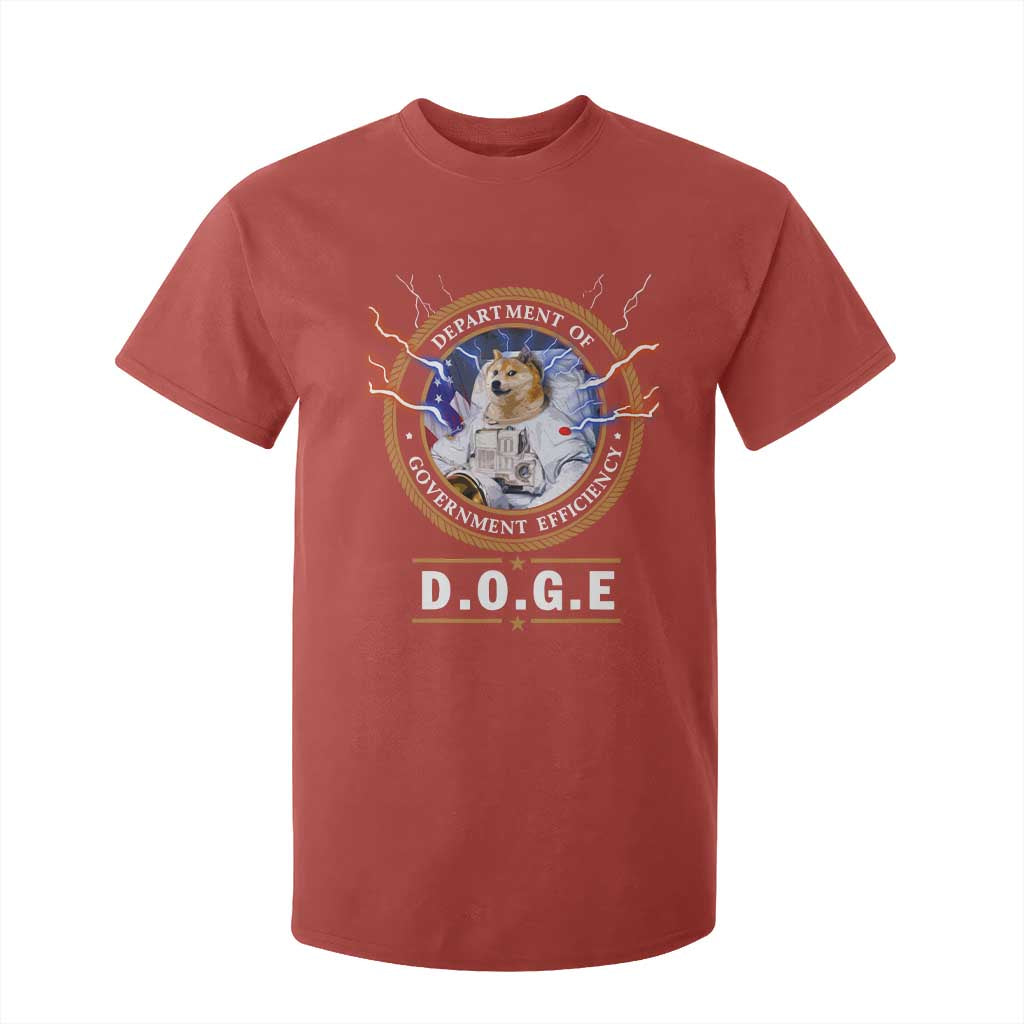 DOGE Department of Government Efficiency T Shirt For Kid Crypto Meme TS10 Red Print Your Wear