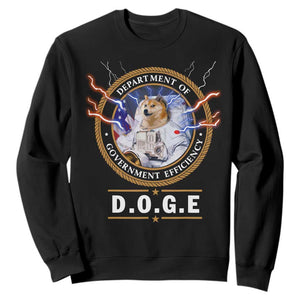 DOGE Department of Government Efficiency Sweatshirt Crypto Meme TS10 Black Print Your Wear