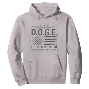 D.O.G.E. DOGE Department of Government Efficiency Hoodie TS10 Ice Gray Print Your Wear