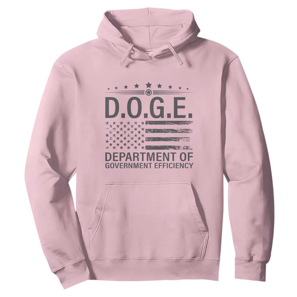 D.O.G.E. DOGE Department of Government Efficiency Hoodie TS10 Light Pink Print Your Wear
