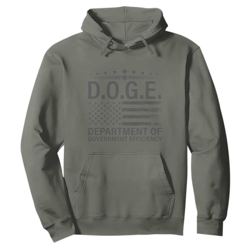 D.O.G.E. DOGE Department of Government Efficiency Hoodie TS10 Military Green Print Your Wear