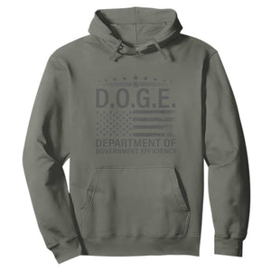 D.O.G.E. DOGE Department of Government Efficiency Hoodie TS10 Military Green Print Your Wear