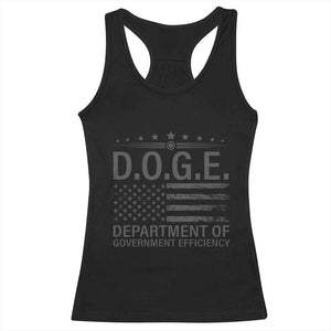 D.O.G.E. DOGE Department of Government Efficiency Racerback Tank Top TS10 Black Print Your Wear