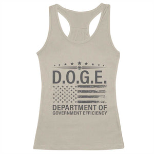 D.O.G.E. DOGE Department of Government Efficiency Racerback Tank Top TS10 Sand Print Your Wear