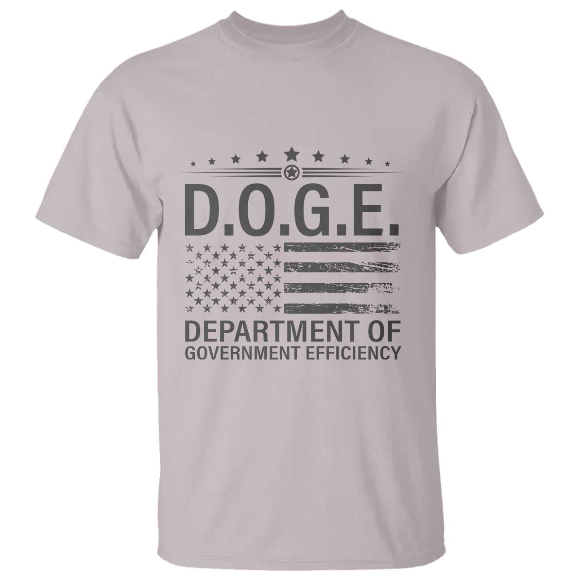 D.O.G.E. DOGE Department of Government Efficiency T Shirt TS10 Ice Gray Print Your Wear