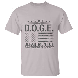 D.O.G.E. DOGE Department of Government Efficiency T Shirt TS10 Ice Gray Print Your Wear