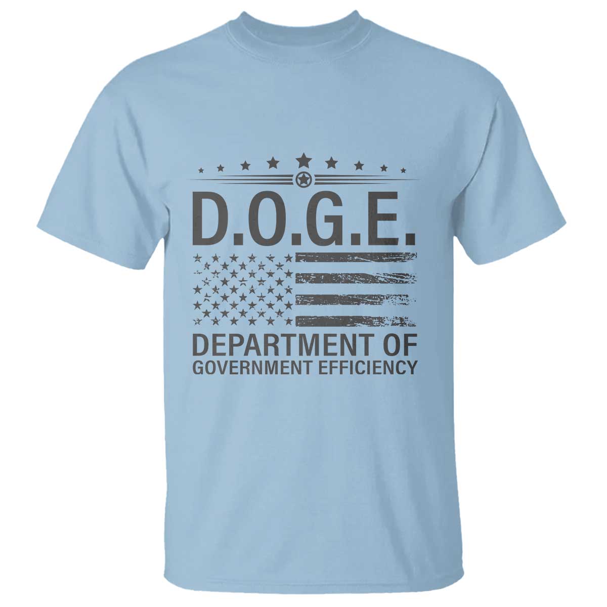 D.O.G.E. DOGE Department of Government Efficiency T Shirt TS10 Light Blue Print Your Wear