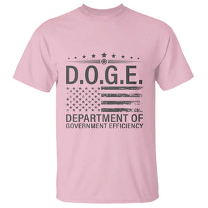 D.O.G.E. DOGE Department of Government Efficiency T Shirt TS10 Light Pink Print Your Wear