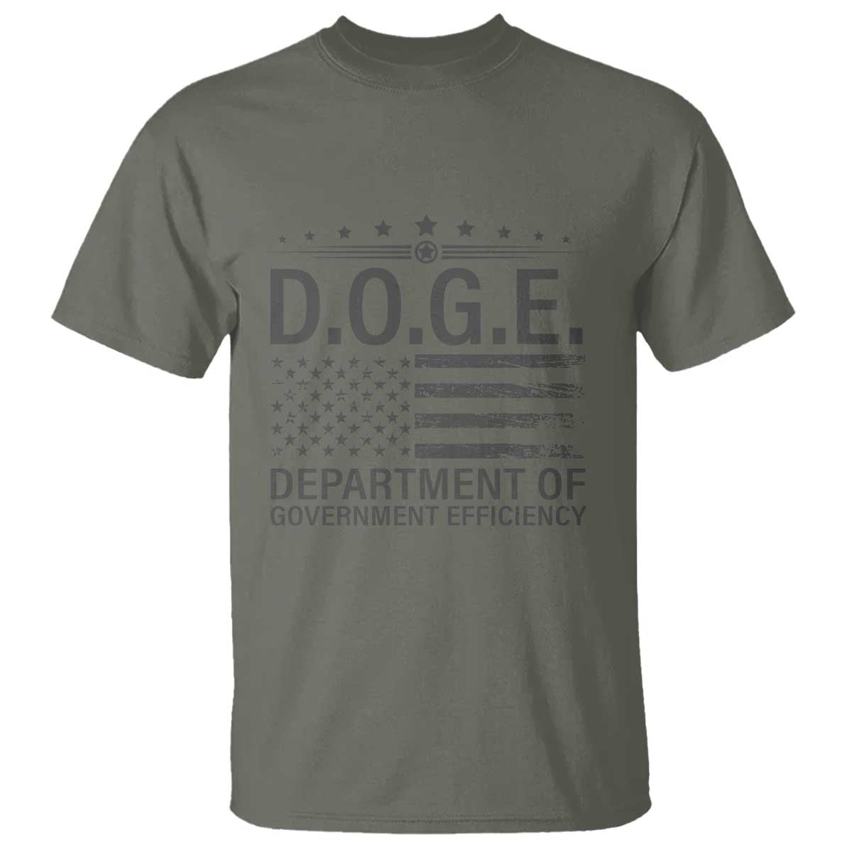 D.O.G.E. DOGE Department of Government Efficiency T Shirt TS10 Military Green Print Your Wear