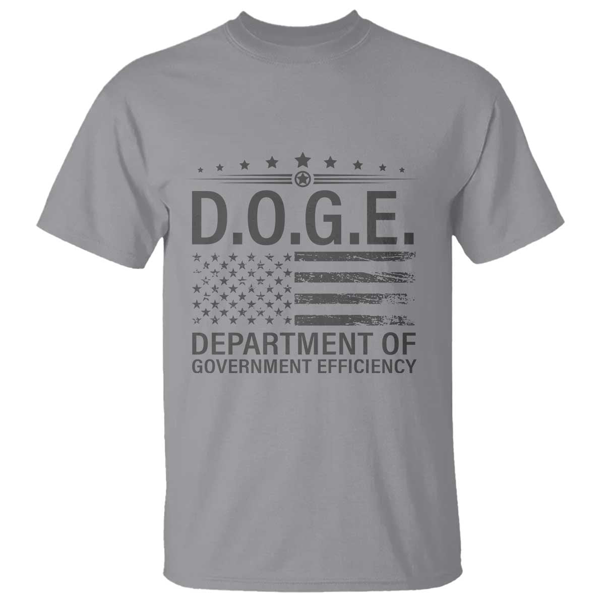 D.O.G.E. DOGE Department of Government Efficiency T Shirt TS10 Sport Gray Print Your Wear