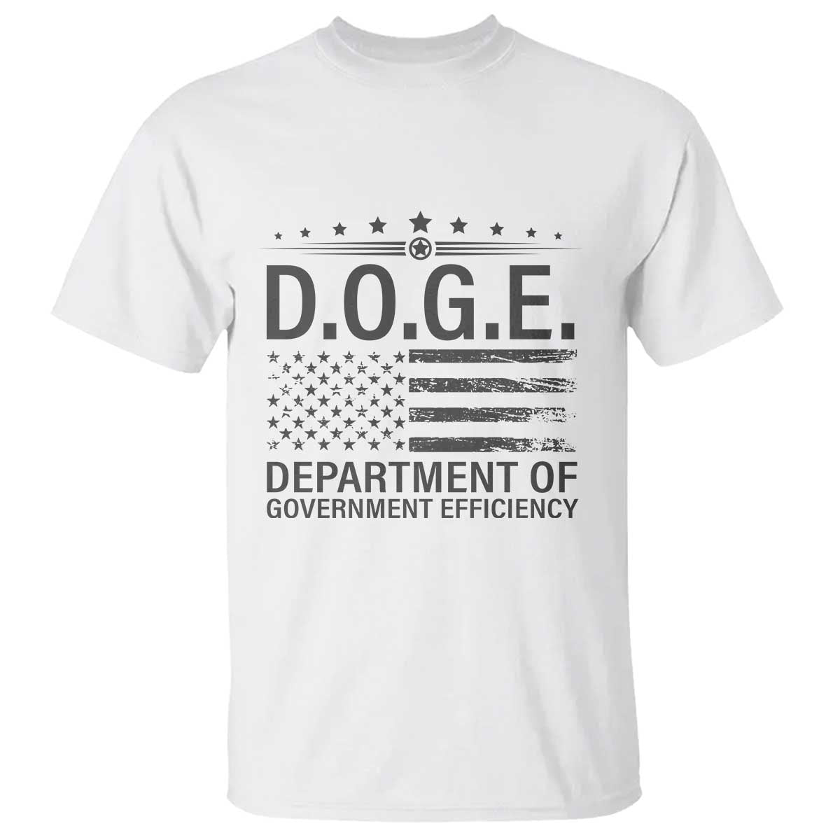 D.O.G.E. DOGE Department of Government Efficiency T Shirt TS10 White Print Your Wear