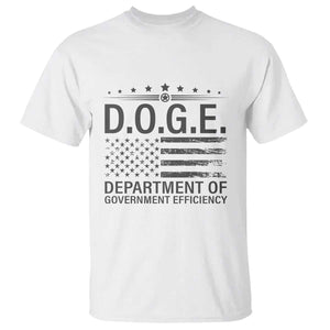 D.O.G.E. DOGE Department of Government Efficiency T Shirt TS10 White Print Your Wear
