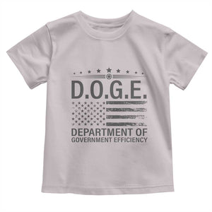 D.O.G.E. DOGE Department of Government Efficiency Toddler T Shirt TS10 Ice Gray Print Your Wear