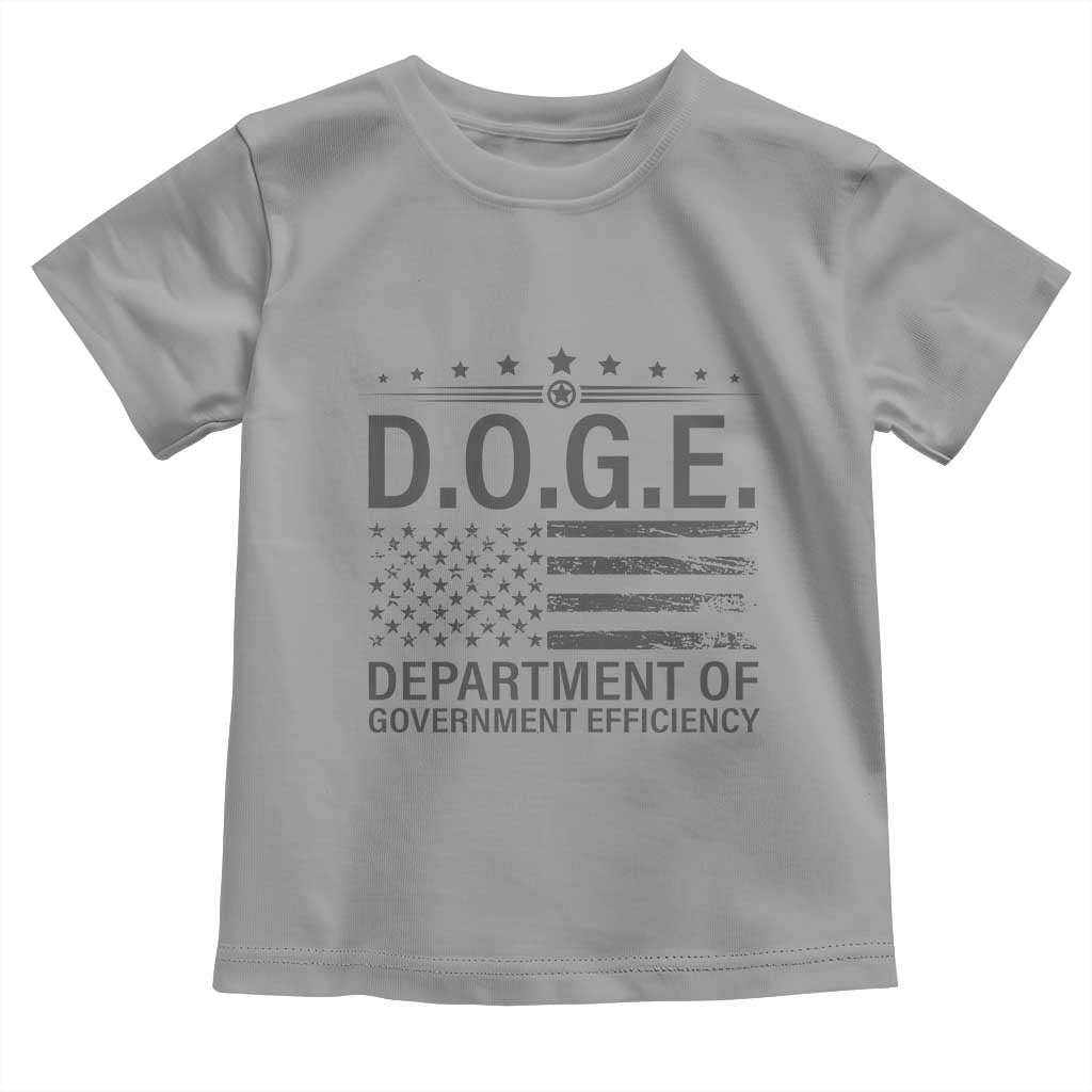 D.O.G.E. DOGE Department of Government Efficiency Toddler T Shirt TS10 Sport Gray Print Your Wear